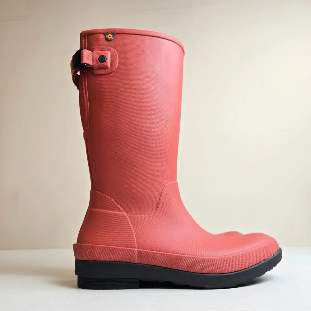 Bogs Amanda II Tall Rain Boots Womens Size 6 Ember Red